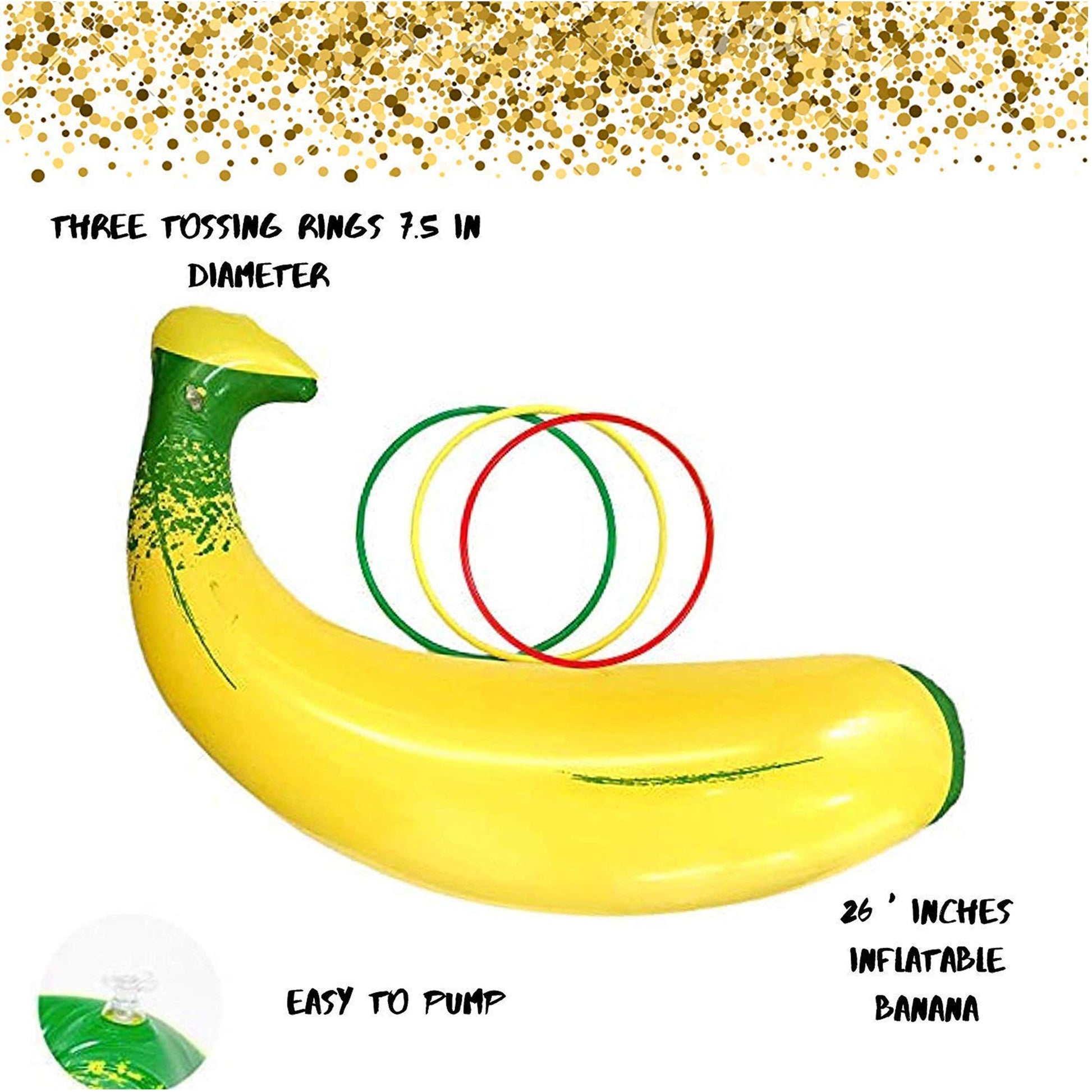 Inflatable Banana Ring Toss Game, Naughty Bachelorette Party Games